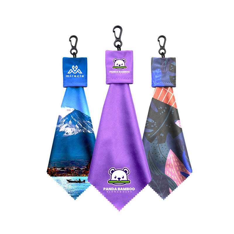 Porte-clés avec chiffon microfibre personnalisé – accessoire pratique et publicitaire pour lunettes