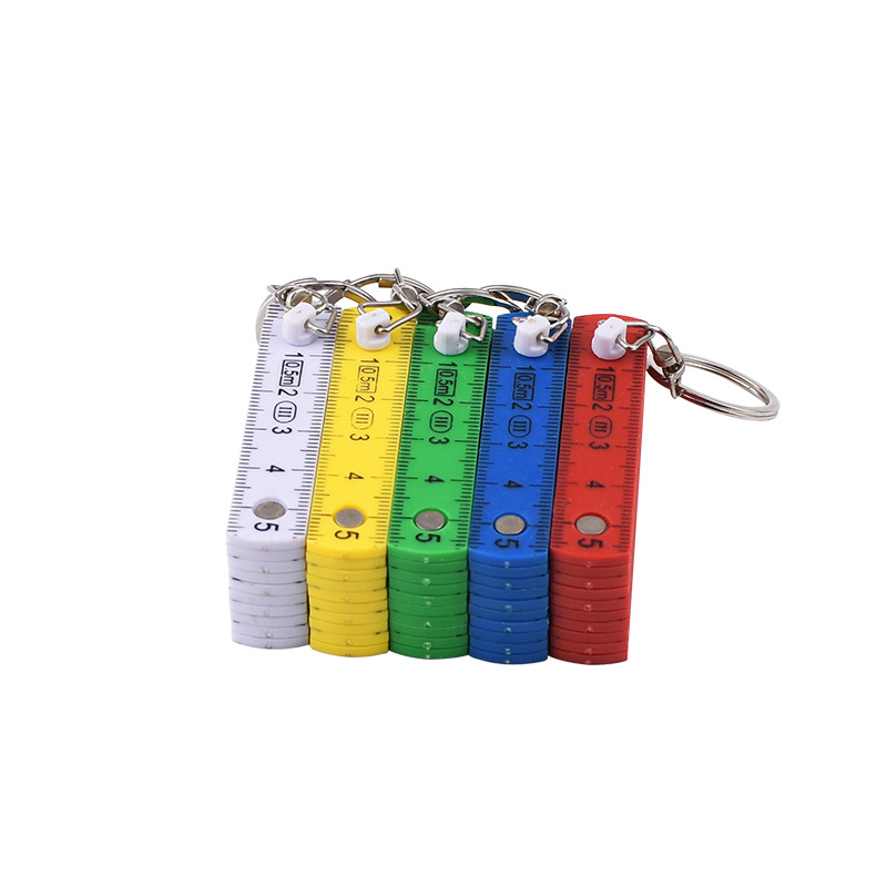 	Porte-clés mètre pliant personnalisé avec logo – objet publicitaire pratique et original