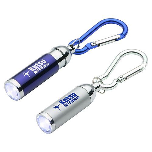 	Lampe de poche porte-clés personnalisée avec logo – objet publicitaire pratique et pas cher