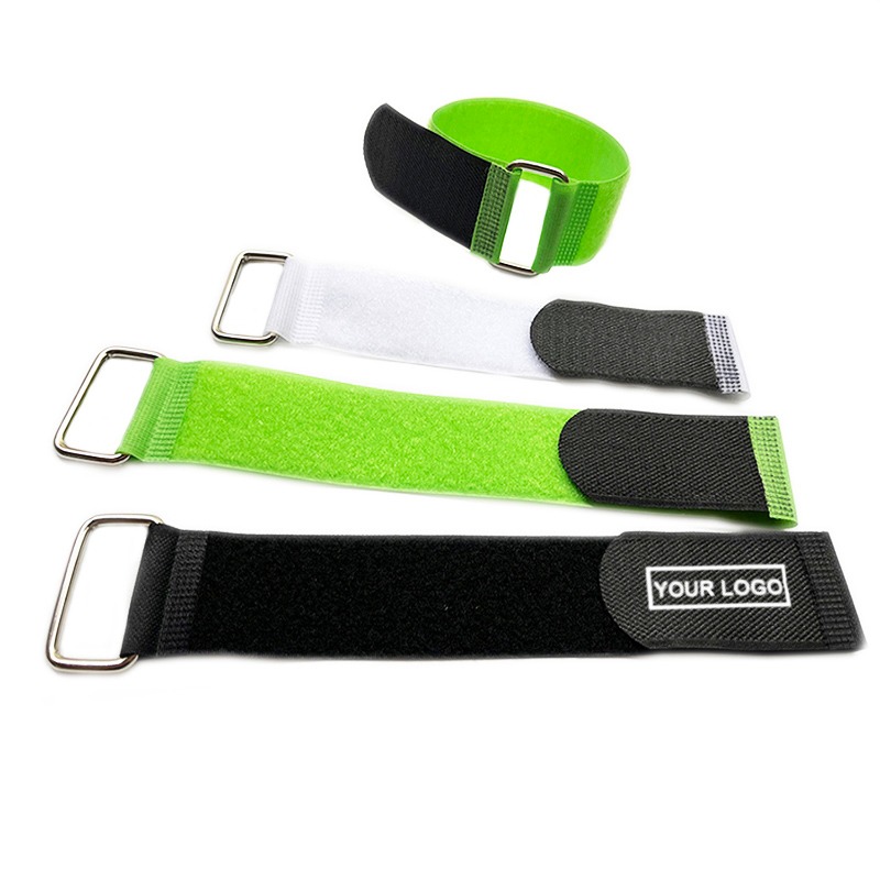 	Sangles auto-agrippantes avec œillet métallique personnalisées avec logo – accessoires pratiques et publicitaires