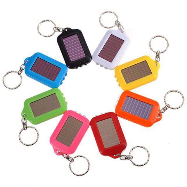 	Porte-clés LED solaire personnalisé avec logo – objet publicitaire innovant