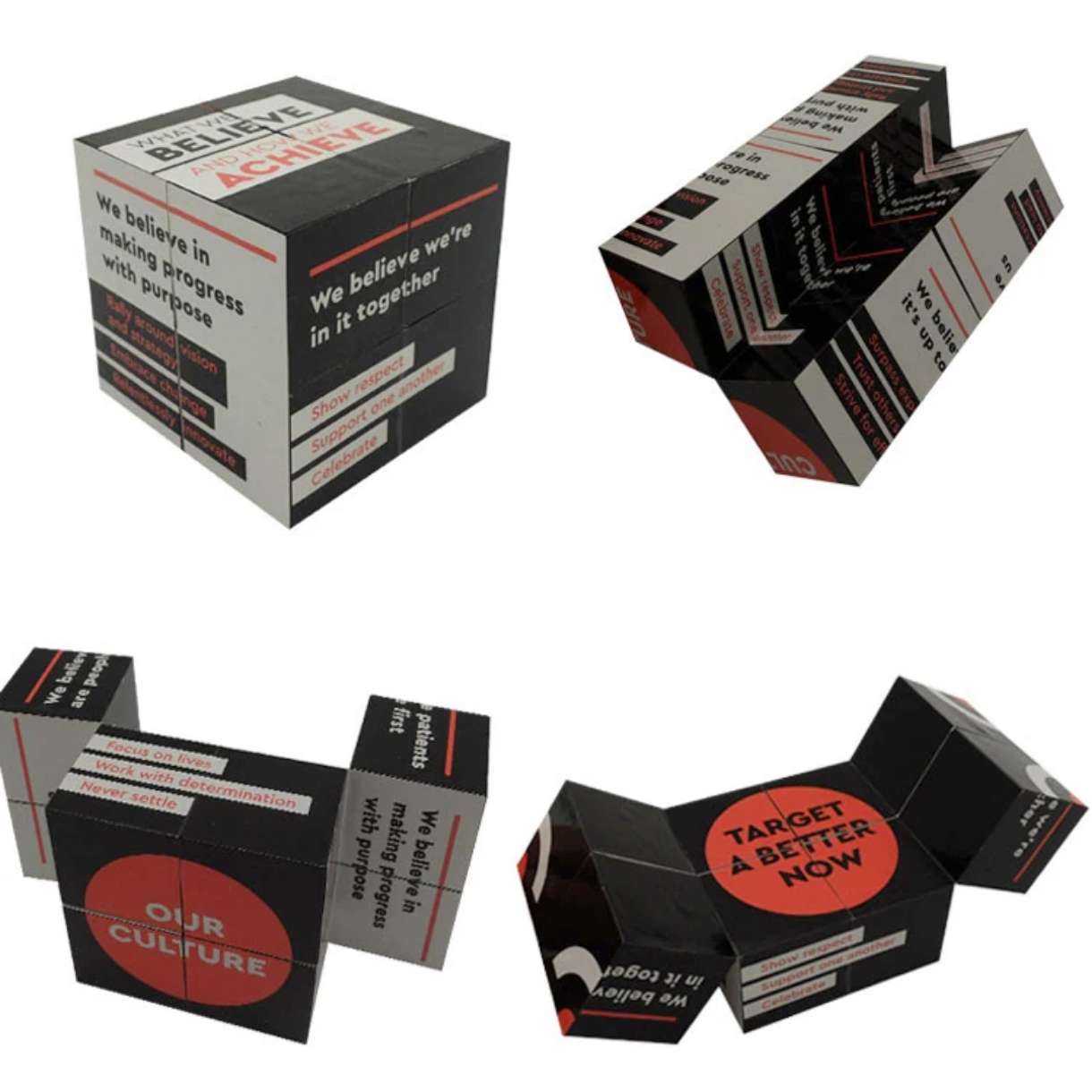 	Cube pliable personnalisé avec logo – objet publicitaire original