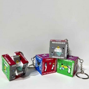 Porte-clés Rubik’s Cube personnalisé – Impression avec ...