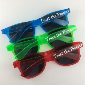 Lunettes de soleil transparentes et colorées personnali...