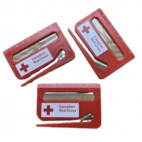 Ouvre-lettres publicitaire en plastique avec loupe et r...