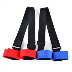 Porte-skis bandoulière avec sangle velcro personnalisée...