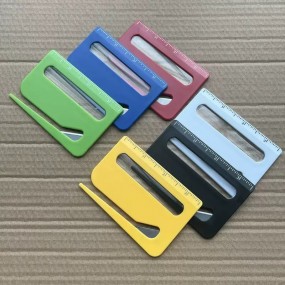 Ouvre-lettres personnalisé avec règle graduée et loupe ...