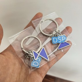 Porte-clés en métal personnalisé avec logo – imprimé ou...