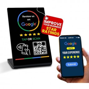 Présentoir pour avis Google ou présentoir de table pers...