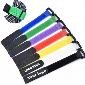 Attaches Velcro avec Œillet Personnalisées | Impression...
