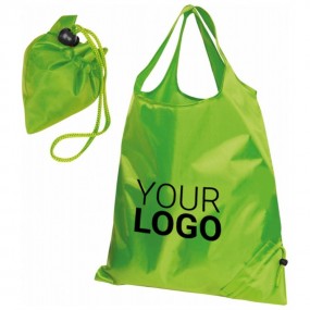 Sac shopping pliable en polyester personnalisé avec log...