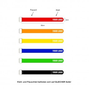 Attaches de Câble Velcro avec Œillet Personnalisées