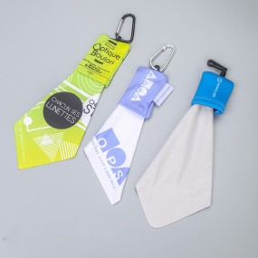 Chiffon microfibre pour lunettes avec porte-clés person...