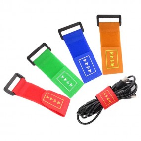 Attaches-câbles velcro personnalisées avec œillet métal...