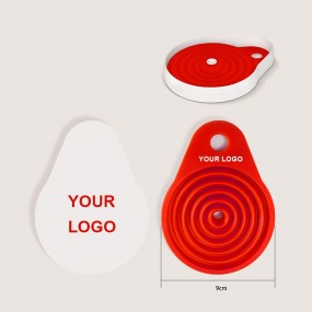 Entonnoir pliable silicone avec logo entreprise
