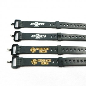 Sangle de serrage en silicone personnalisée avec logo