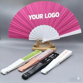 éventails publicitaires en plastique à personnaliser av...