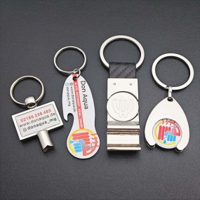 Porte-clés personnalisés pas chers avec logo imprimé co...