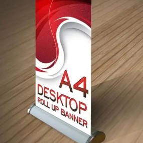 Mini roll-up de table A4/A3 personnalisé – Impression p...