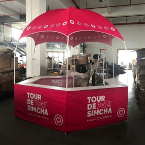 Pavillon de vente mobile personnalisé – Tente hexagonal...