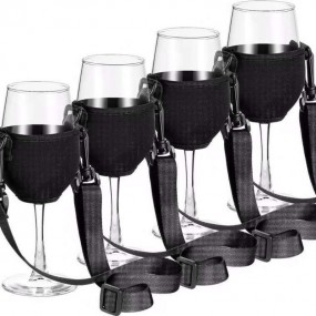 Porte-verre à vin imprimé sur mesure – Objet publicitai...
