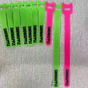 attaches velcro personnalisées avec logo d'entreprise