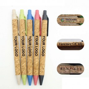 Stylos en liège et paille de blé – Personnalisez avec v...