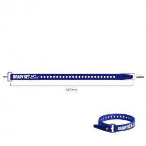Sangle silicone personnalisée avec impression de logo