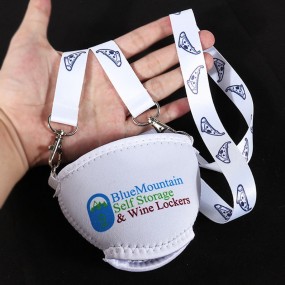Porte-verre à vin en néoprène à porter – Personnalisé a...