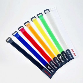 Serre-câbles en velcro avec œillet – Personnalisables a...
