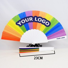 Éventails personnalisables en plastique pour entreprise...