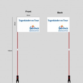 Fanion vélo publicitaire personnalisé | Cadeau promotio...