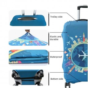 Housse de valise personnalisée – Protection de bagage a...