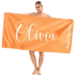 Serviettes de plage personnalisées avec logo comme arti...