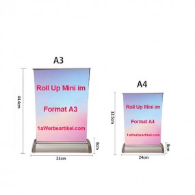 Mini roll-up A4/A3 personnalisé – Impression de présent...