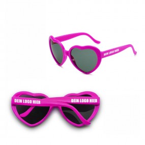 Lunettes de soleil en forme de cœur personnalisées – im...